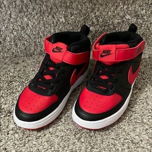 Nike Kids Red and Black Sneakers